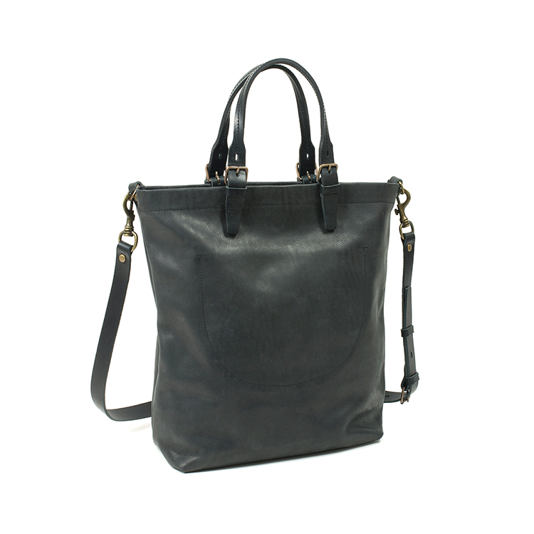 High End Fashion Design Black Leather Tote Bag Handbag With Shoulder Faq