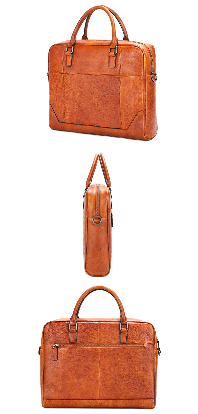 brown briefcase