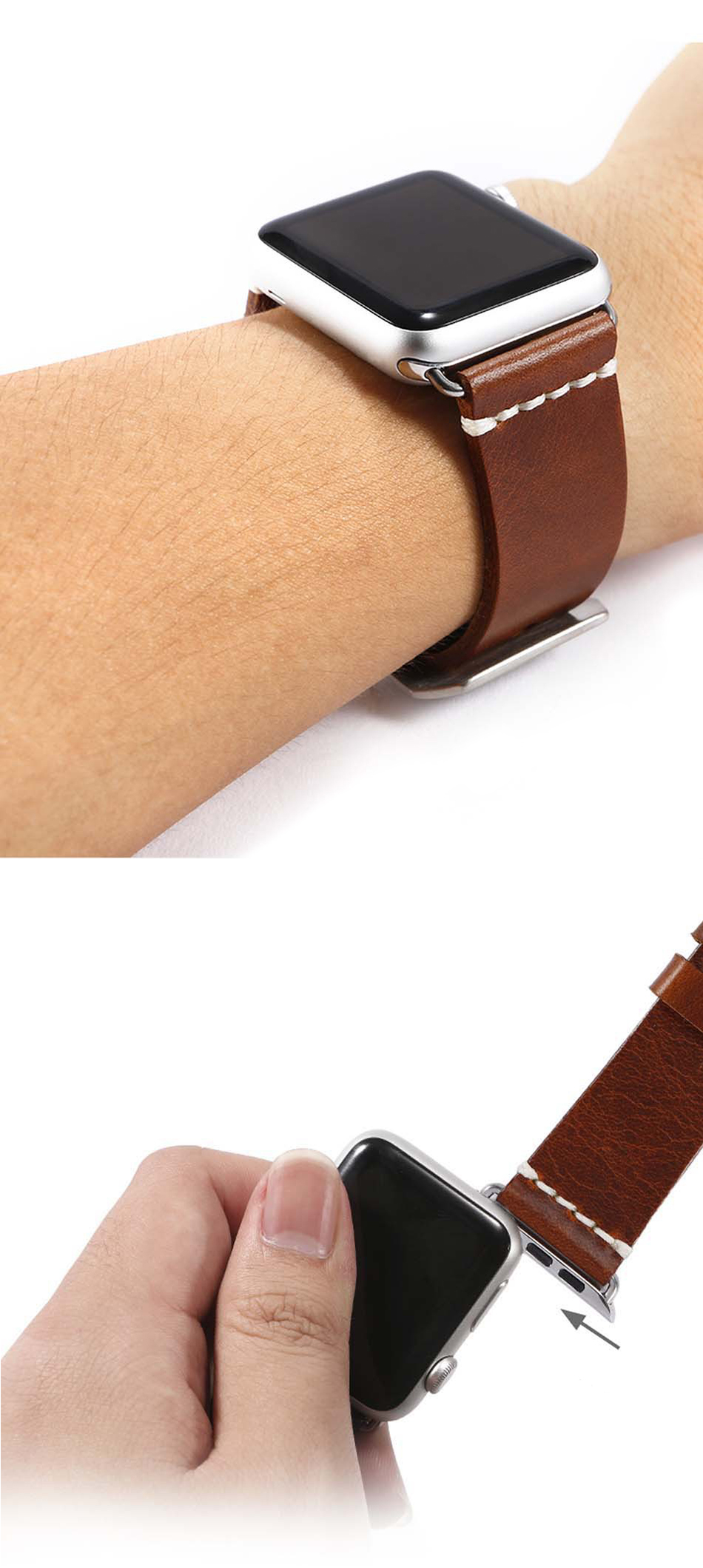 brown watch strap