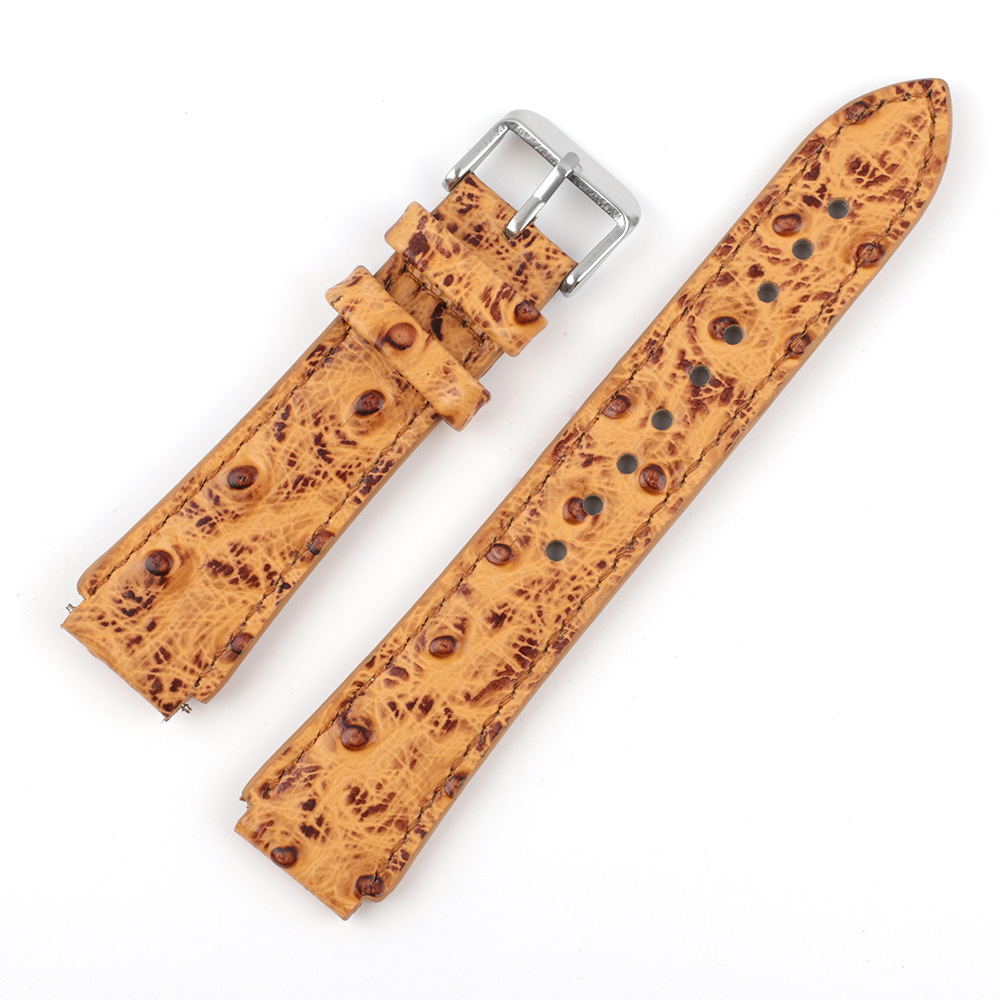 ostrich pattern watch strap