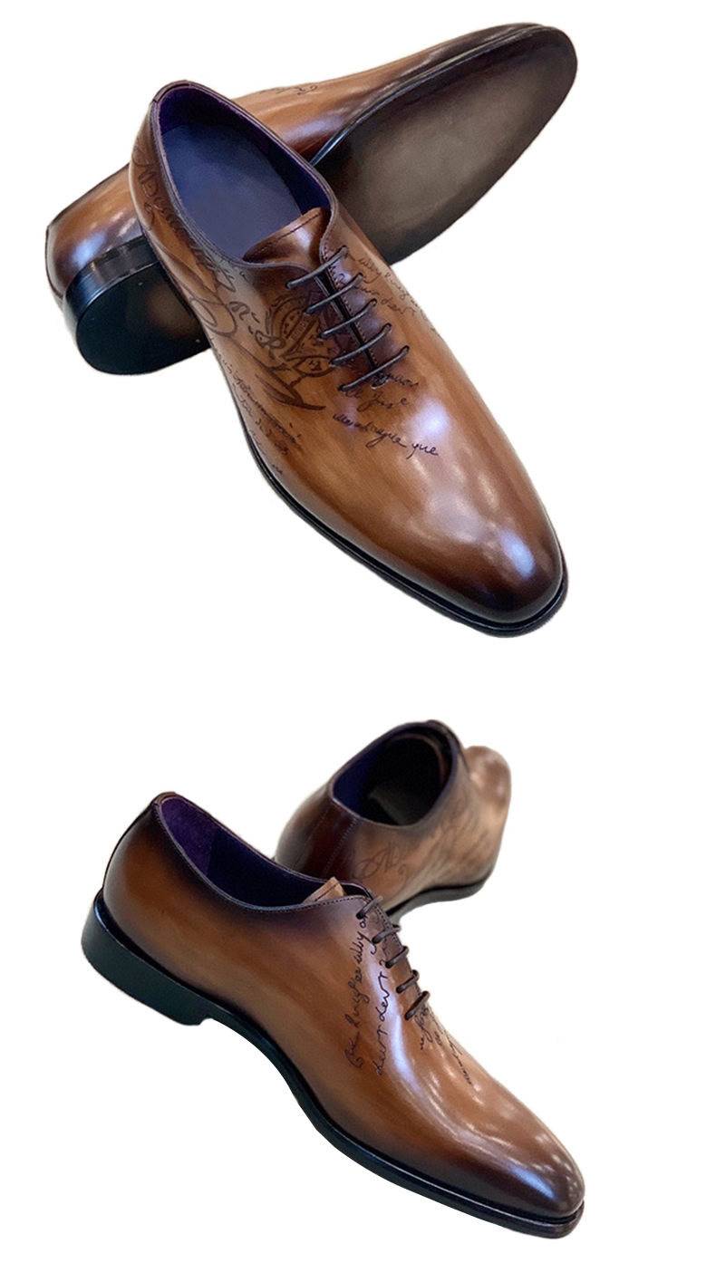 leather casual shoes