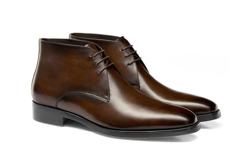 brown shoes