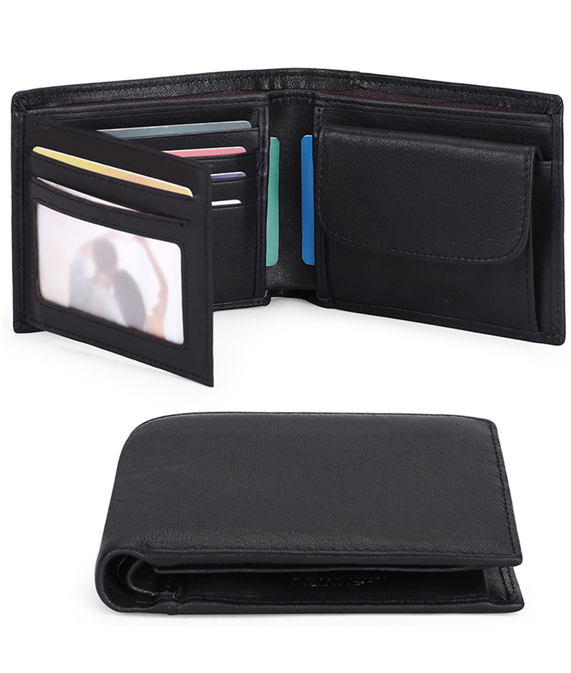black leather wallet