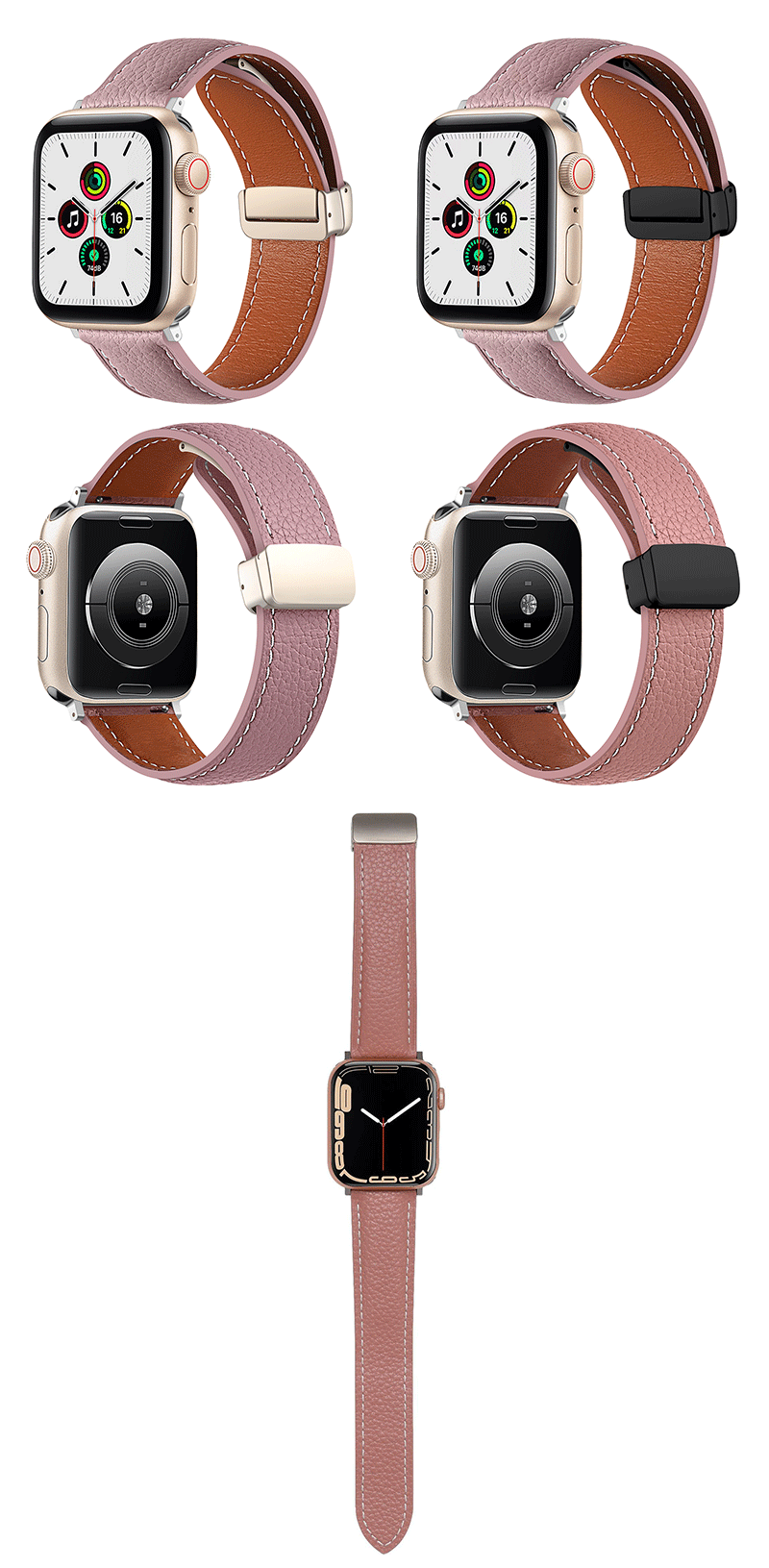 full grain leather watch strap