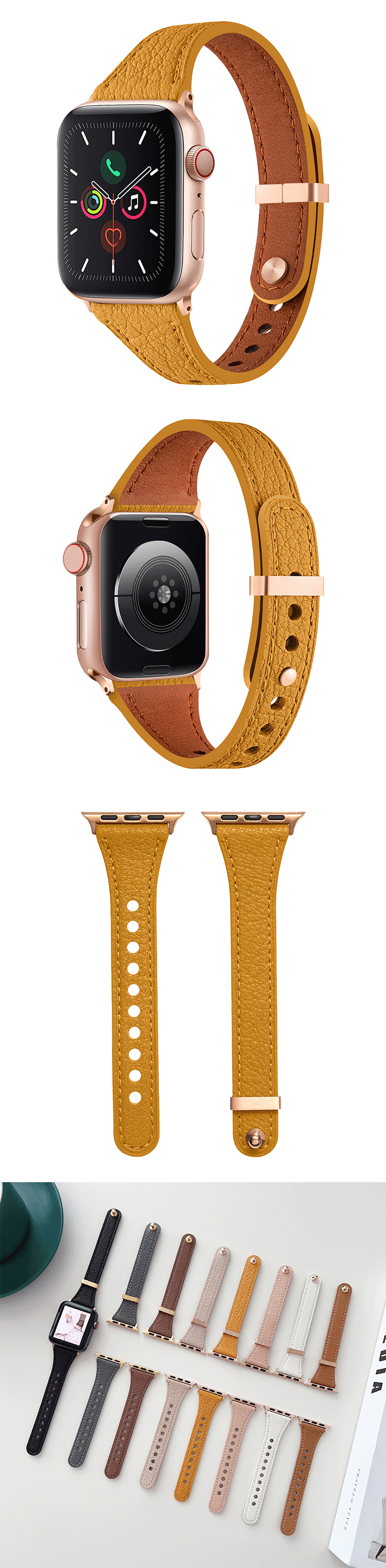 leather apple watch strap