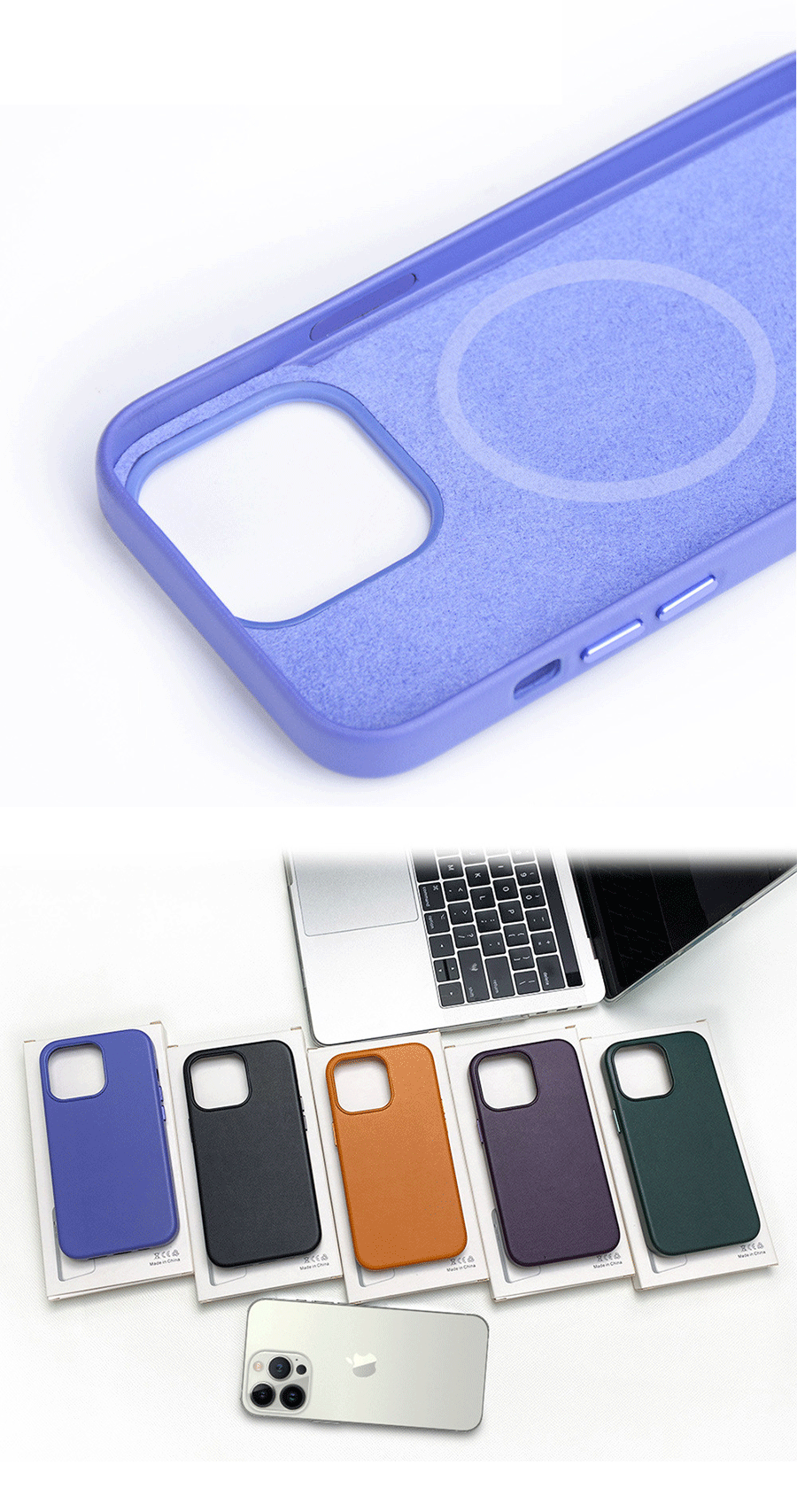 cowhide leather case