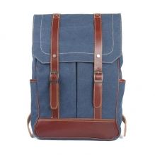 Hot sales high end quality vintage canvas notebook backpack retro for men