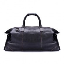 Low price oem vintage top layer leather shoulder travel bag for business men