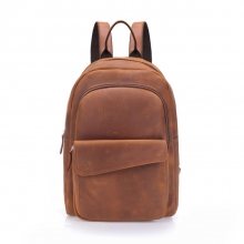 Hot selling designer real leather school backpack bag for teens