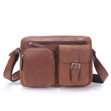 Cheap price good quality sport leather shoulder bag for men
