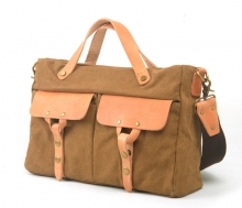 China OEM ODM high end canvas leather mens shoulder messenger bags urban