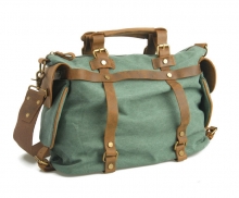 Branded good quality cheap price thick canvas shoulder bags leather for men multi colors