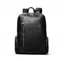 Good quality low price full grain leather laptop backpack for men
