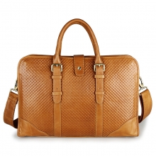 Oem good quality real leather business briefcase bag for men