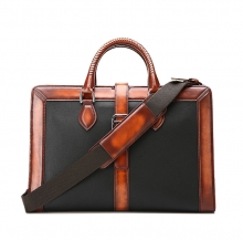 Oem factory price vintage leather duffle bag for business