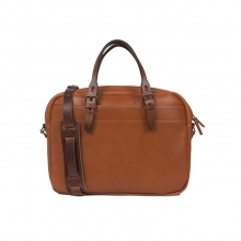 Durable vegetable tanned leather satchel crossbody bags for men