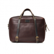 2016 luxury large capacity mens laptop leather shoulder briefcase bag