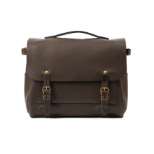 China factory price real leather mens messenger laptop bag