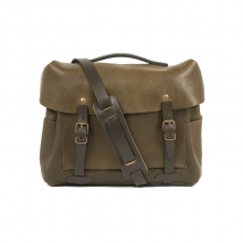 High end european style vintage leather mens motorcycle bag messenger bag
