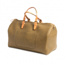 2016 Luxury low price italy olive leather travel weekend bag with shoulder