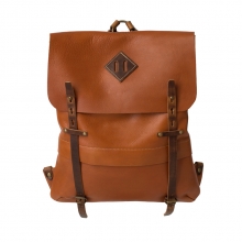 Popular new design vegetable tanned leather laptop backpack for men