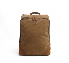 Branded designer vintage canvas with leather laptop backpack for college girls