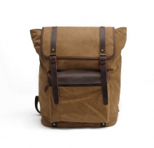 China Manufacturer Durable Canvas Travel Backpack Vintage Canvas Backpack