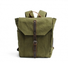 Wholesale price durable 16Oz waxy canvas laptop backpack for school student