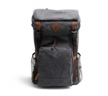 Wholesale price good quality large capacity waxy canvas backpack for outdoor travelling