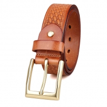 China factory price good quality leather belt custom design full grain leather belt for men