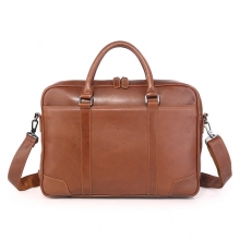 China factory price good quality light brown mens leather laptop briefcase designer bags