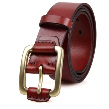 2017 newest top quality red italy leather designer belts for men