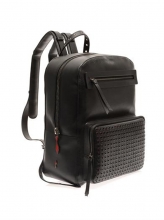 Custom design cowhide genuine leather laptop backpack satchel bag