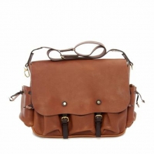 High quality low price oem mens leather shoulder long strip bag handbag
