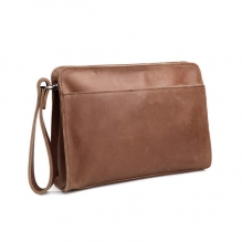 Classical design vintage style genuine leather men's clutch bag