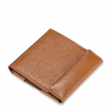 2017 new arrival special design rfid men's tan leather wallet