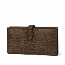 Fashionable high quality ladies crocodile grain cowhide leather purse