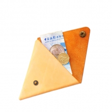 2016 big brand designer triangle pure leather euro coin pocket holder
