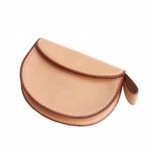 Factory wholesale oem real leather euro coin holder bag