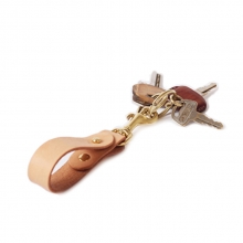 Wholesales price good quality custom real leather key chain