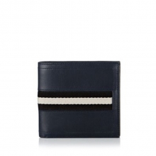 Popular design genuine leather rfid card wallet for men