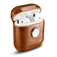 Guangzhou factory price good quality genuine leather hand spinner airpods case earphone cases