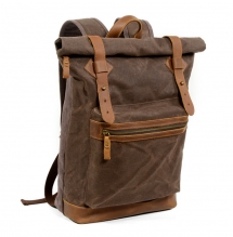 Handbag factory new design 16 Oz rainproof outdoor bag canvas backpack for men