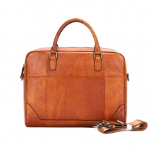 Factory price handbag vintage brown briefcase leather briefcase for men