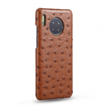 Wholesale price good quality ostrich grain cow leather mobile phone housing cell phone case for mate30