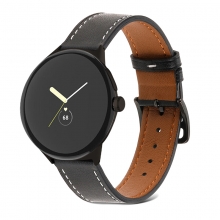 Classic design genuine leather google watch strap smart watch band