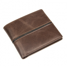 Good quality handmade vintage brown leather credit cards wallet for men