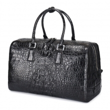 Custom design top quality real crocodile skin leather travel bag leather duffle bag for weekend