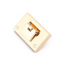 Light Gold Metal Twist Lock Clasp Push Lock Accessories for Handbag/Purse/Luggage