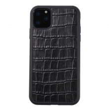 New arrival good quality crocodile grain leather mobile phone cases iphone cases for iphone 11